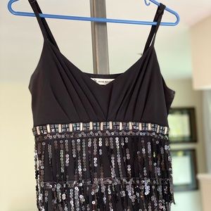 Black sequin dress